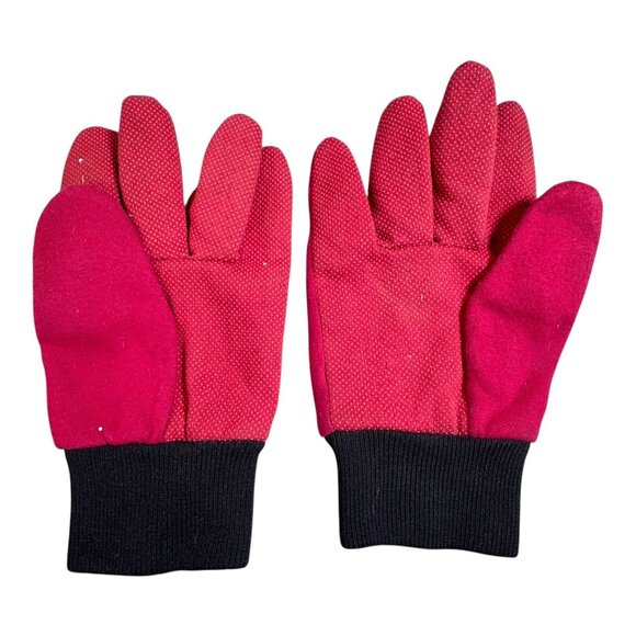 Arizona Cardinals Logo Knit Gloves By Forever Collectibles Red & Black Polyester - Picture 3 of 7